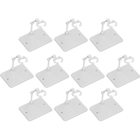 Lot de 10 supports pour figurines articulées de 15 cm (6 pouces), haute stabilité, blanc. (1/5)