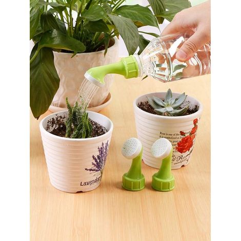 Buse d'arrosoir (2 pcs) : Tête de bouteille d'arrosage en plastique pour plantes de jardin domestique. (1/5)