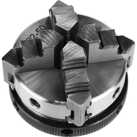 50-mm-Mini-4-Backen-Drehfutter, reversibel, selbstzentrierend, M14-Gewinde, K02-50 (1/5)