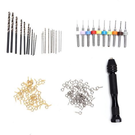 131-teiliges Handbohrer-Set aus Aluminiumlegierung, Hochgeschwindigkeitsstahl, Mikro-Spiralbohrer für die Bearbeitung (1/5)