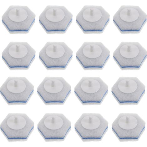 20 Pièces Recharges de Brosses de Toilette Jetables, Têtes de Rechange pour Brosse WC, Fibre, Installation Rapide (1/4)