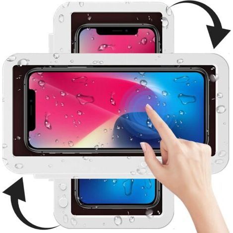 360° Rotating Shower Phone Holder for Bathroom Waterproof with Touch Screen (1/5)