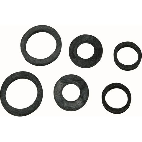 KIRCHHOFF Schlauchverschraubungs- dichtung-Sortiment Gummi, für 1/2" 3/4" 1" (3x2) (1/2)