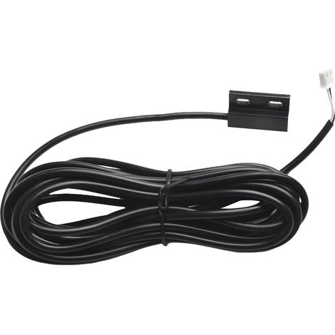 Sensore magnetico per porta NdFeB cablato per serranda avvolgibile da garage, rilevatore di apertura cancello in ferro con uscita normalmente chiusa, nero 29 x 19 x 7 mm (1/4)