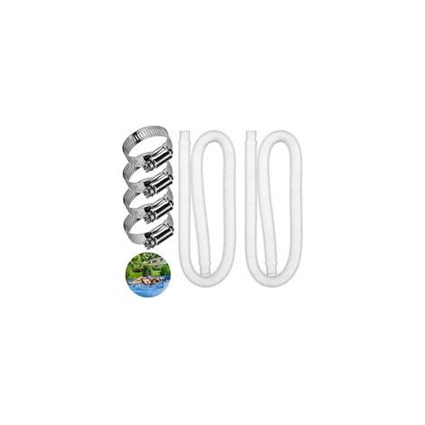 2 pièces tuyaux de rechange pour piscines gonflables, tuyaux compatibles avec pompes et filtres de piscine, diamètre 1,2 cm × longueur 59 cm (1/5)