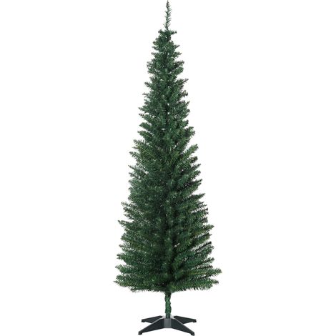 Weihnachtsbaum künstliche Künstliche Tanne Christbaum, inkl Ständer Weihnachtsstern 1,8 m, Grün