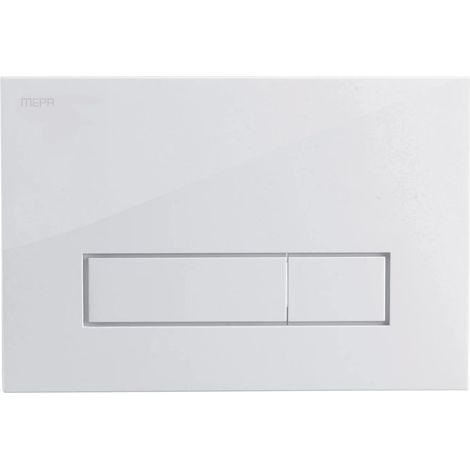 MEPA placca di comando per WC MEPA Orbit doppio scarico plastica bianca per R11, 421710