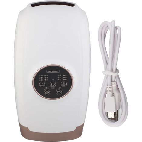 Manchon chauffant électrique pour mains, massage par air comprimé des doigts et poignets, outil de relaxation articulaire, interface USB Type-C. (1/5)