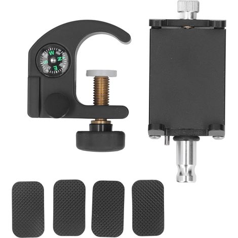 GARRYFIZH Pince de perche pour collecteur de données, avec boussole et support de téléphone, universel, pour GPS RTK portable (1/5)