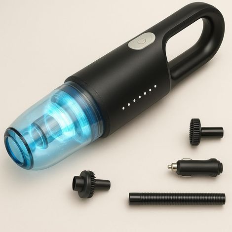 GajetNest Tragbarer Autostaubsauger – 600 Pa starke Saugkraft, HEPA-Filter, leistungsstarker Motor, langes Kabel, kein Aufladen erforderlich, leiser Betrieb (1/5)