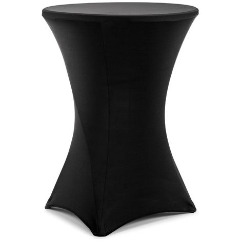 Mantel para mesa de c贸ctel de 80x110cm, color negro