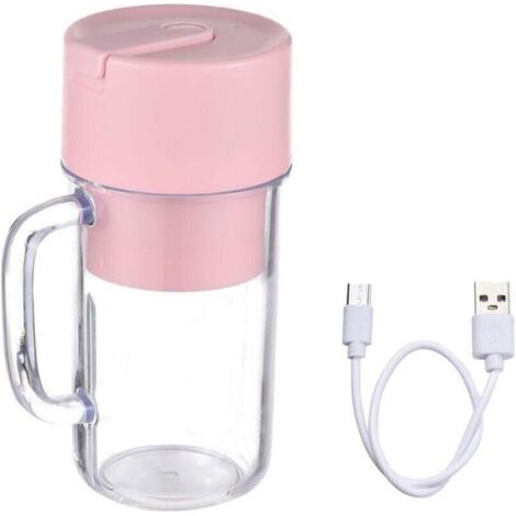 Blender Transportable Mixeur Destiné à Shake Smoothie Forte Puissance Coupe Equipé de 6 Lames, XU, Rechargeable C, BPA Portable Sport, Voyages - (1/4)