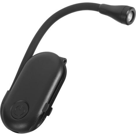 Lampe à Pince Portable Rechargeable en Abs pour Lecture Lit, (1/5)