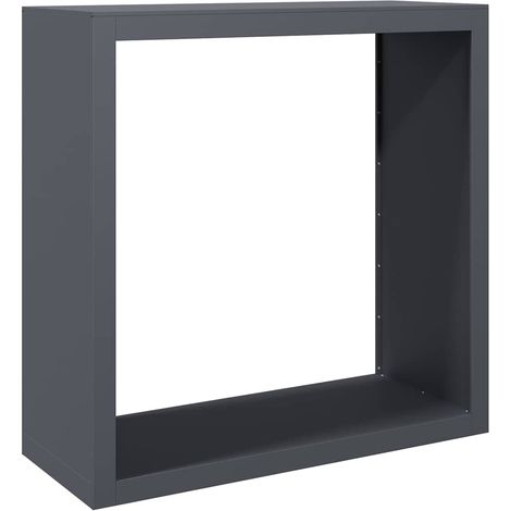 Kaminholzregal Anthrazit 100x40x100 cm Stahl