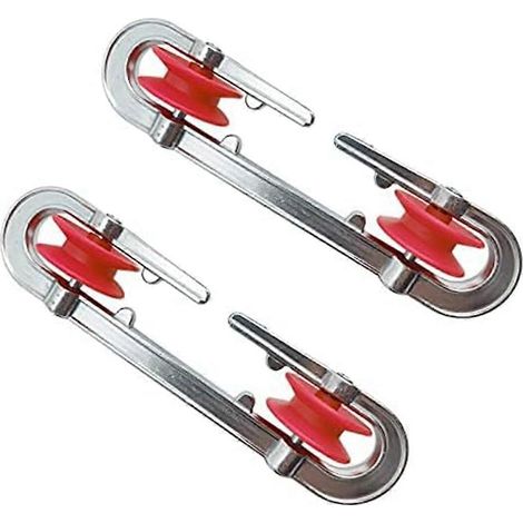 Écarteur de corde à linge en aluminium, poulie pour cordes à linge lourdes et longues, 2 (1/5)