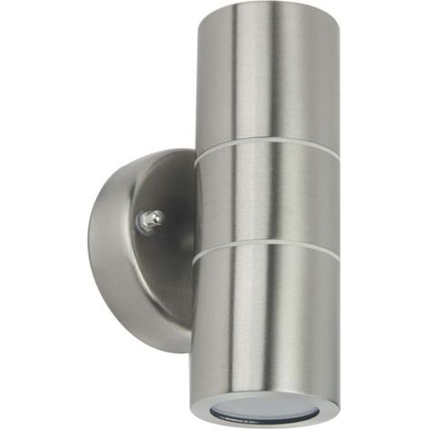 Applique Esterno Moderna Landon Acciaio 2 Luci Gu10 Ip54 (1/2)