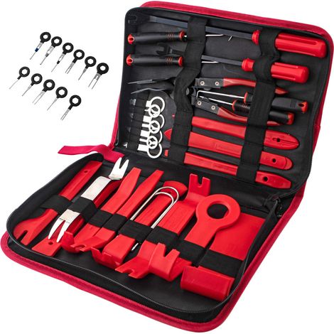 SHINING HOUSEDe DéMontage De Garnitures, pour Car Audio, Panneau De Voiture avec Ensemble D'Outils De Retrait De Garniture pour Installateur (39PCS)
