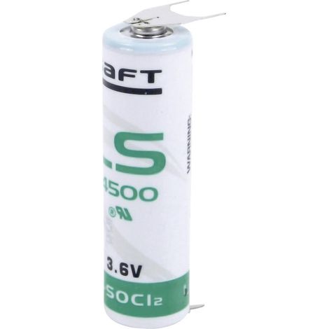 Saft LS 14500 3PF Batteria speciale Stilo (AA) terminali a saldare a U Litio 3.6 V 2600 mAh 1 pz.