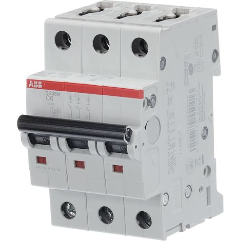 Interruttore automatico - S200M 3P C6 10kA - ABB2CDS273001R0064