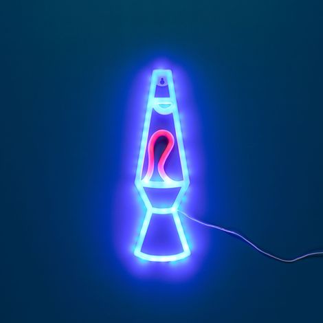 Lampe - HOME DECO FACTORY - Rockey Neon Lamp - Effet Néon - Rétro - Noir (1/3)