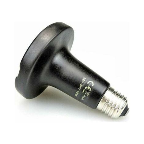 Lampadina a infrarossi in ceramica da 25 W per rettili, anfibi, serpenti, uccelli, tartarughe, gatti e cani. (1/4)