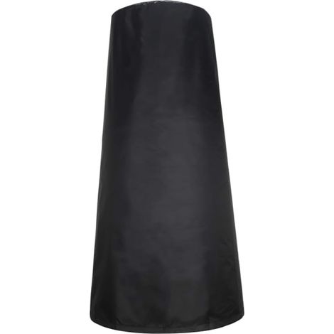 Runde, wasserdichte Schutzhülle für Kamin oder Grill mit Kordelzug (81 x 21 x 48 cm), schwarz