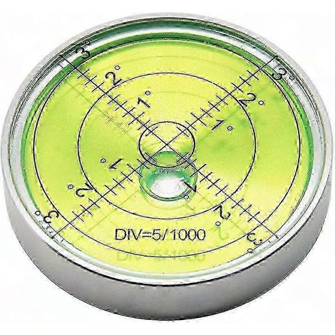 Hochpräzise runde Wasserwaage, Zielscheibe für die Nivellierung von Oberflächen, horizontales Messinstrument, professionelles Nivellierwerkzeug (1/5)