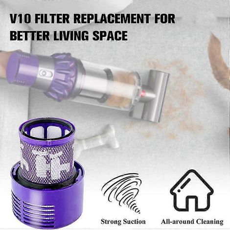 Lot de 3 filtres de rechange pour aspirateurs V10 Cyclone Series, V10 Absolute, V10 Animal, V10 Total Clean et V10 SZRH (1/4)