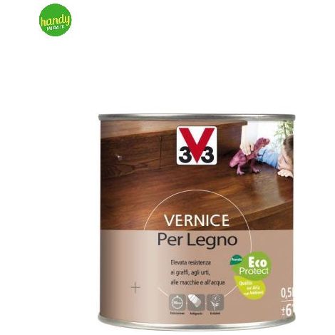 Vernice V33 legno ml.500 opaco grigio grafite