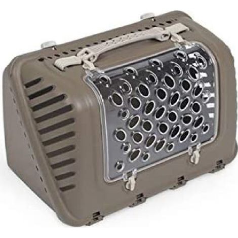 TRADE SHOP - Traportino Per Gatti Cani Piccola Taglia Trasporto Con Tracolla 44,5x26,5x28cm -