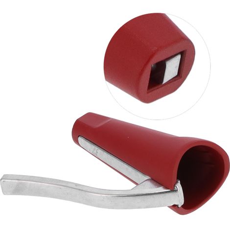 Nussknacker aus Aluminiumlegierung, robuster Walnussöffner, Schälzange, Walnusswerkzeug für die Küche, Rot (1/5)