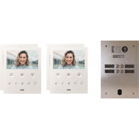 Kit visiophone 2 rangées avec 4 écrans URMET Collectif