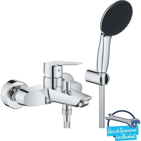 Grohe QuickFix Start - Miscelatore per vasca da bagno con accessori, cromo 25283002 (1/4)