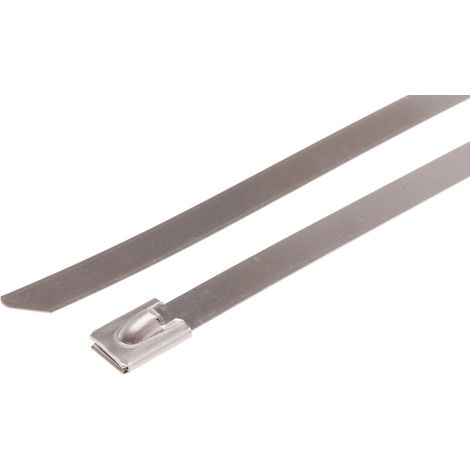Serre-câble RS PRO Métallique en Acier Inoxydable 316, 680mm x 7,9 mm ( Prix pour Sachet de 100 )