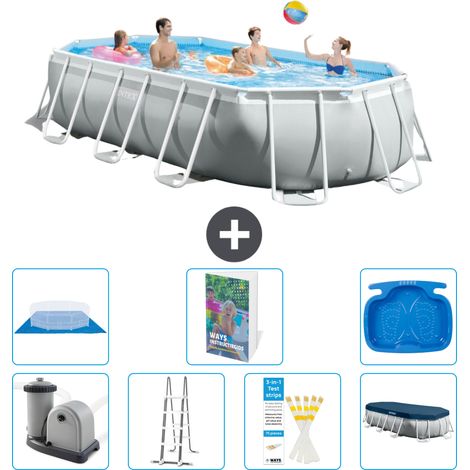 Intex Piscine Prism Frame Ovale - 503x274x122 cm - 8-pièces  S662
