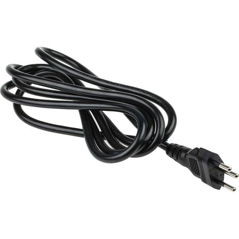 Câble d'alimentation, Noir, SEV1011, fiche mâle suisse vers Sans bornes, 250 V / 10 A, 2m ( Prix pour 1 ) (1/3)