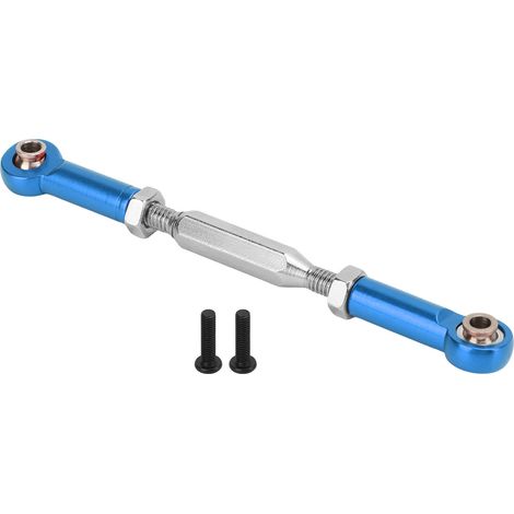 Tige de liaison en métal pour servo de voiture RC 1/10, série Monster Truck JLB, barre de connexion de direction, couleur bleue (1/5)