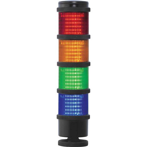 Colonnes lumineuses pré-configurées à LED Feu Effets lumineux multiples, Rouge / Vert / Ambre / Bleu, 240 V ( Prix pour 1 )