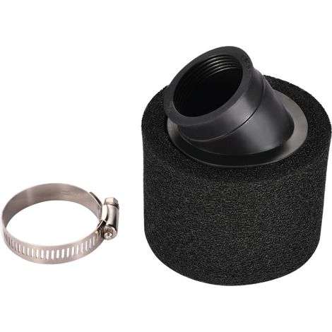 [Lot de 2] Filtre à air noir 39 mm, filtre à air universel pour motos et quads 4 temps (50-125 cm³), kit d'entretien en deux parties (1/4)