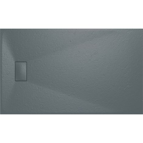 Aquariss SMC Slate Effect Shower Enclosure Tray Base 90cm Wide and Length 150cm Anthracite