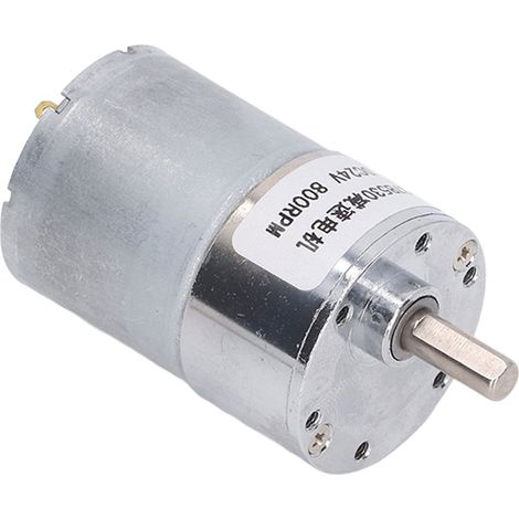 Moteur à engrenages CC 37B530, 24V, 800 tr/min, réducteur intégré, usage industriel (1/5)