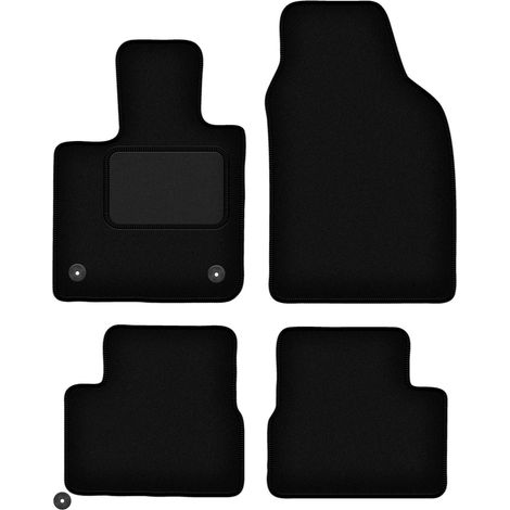 Tappetini auto in velluto nero per: Fiat E-500X / 500x Crossover elettrico (2019-) (1/5)