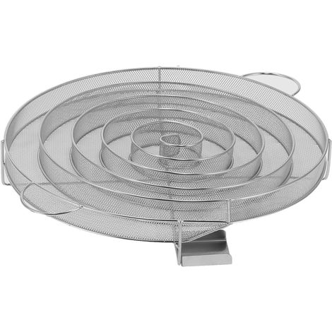 Générateur de fumée froide rond, grille de barbecue, plateau fumoir en acier inoxydable pour bacon et viande fumée (1/5)