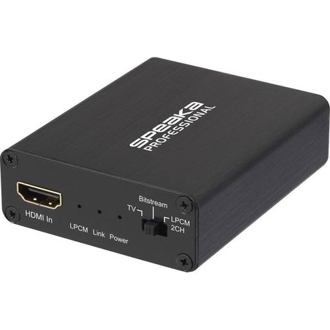 audio Extracteur SP-AE-H/TC-04v2 [HDMI - HDMI, Toslink, Jack, Cinch-RCA] 3840 x 2160 Pixel (1/4)