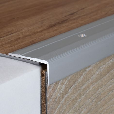 PROVISTON Treppenkantenprofil Alu Winkelprofil 15 x 36 x 1000 mm Silber (1/5)