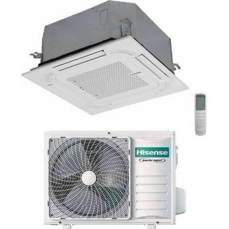 Hisense Climatizzatore Monosplit a Cassetta 4 vie 18000 btu ACT52UR4RCC8 Inverter R-32 Classe A++