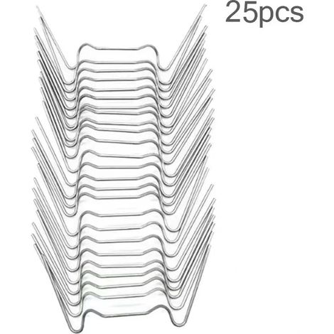Clous en acier inoxydable type W Fixation pour panneaux alvéolés de serre Accessoires de serre Lot de 50 pièces (1/4)