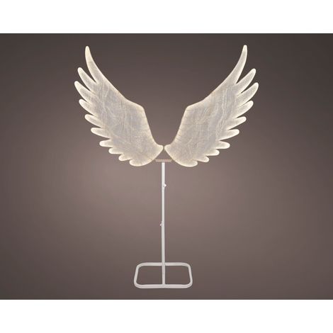 Ali d'angelo LED in tessuto 38 x 148 x 164 cm bianco Peraga Christmas