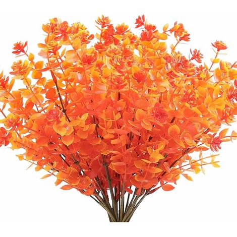 2 bunches of artificial flowers, outdoor anti-ultraviolet plants, artificial autumn flowers, autumn plants, Christmas harvest festival decoration, garden party, home fireplace decoration (1/5)