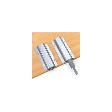 Serratura magnetica per porta scorrevole, serratura magnetica per chiusura anta armadio, confezione da 2 - Crezuo